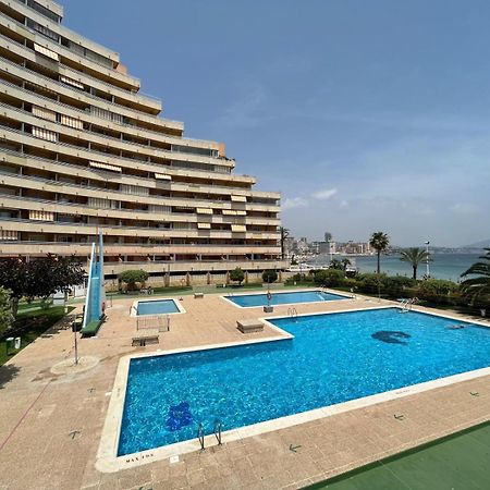 Calpe Apartamento 1A Linea De Playa Piscina Reformado Wifi Aire المظهر الخارجي الصورة